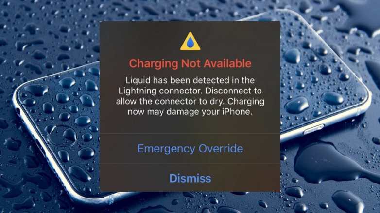 Fix Liquid Detected in Lightning Connector