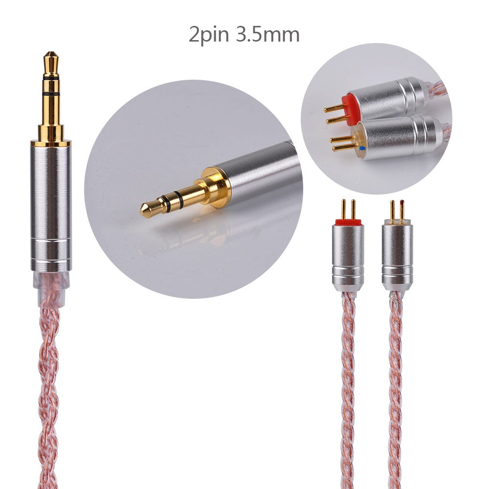 Yinyoo 6 Core Copper Stereo MMCX Connector Cable