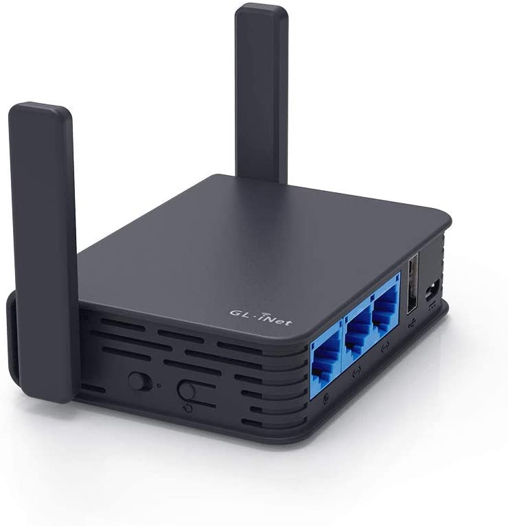 Amazon.com: GL.iNet GL-AR750S-Ext (Slate) Gigabit Travel AC VPN Router,  300Mbps(2.4G)+433Mbps(5G) Wi-Fi, 128MB RAM, MicroSD Support, Repeater  Bridge, OpenWrt/LEDE pre-Installed, Cloudflare DNS : Electronics